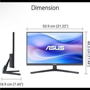 ASUS Monitor 24 in with USB-C and HDMI Ports (navy blue)